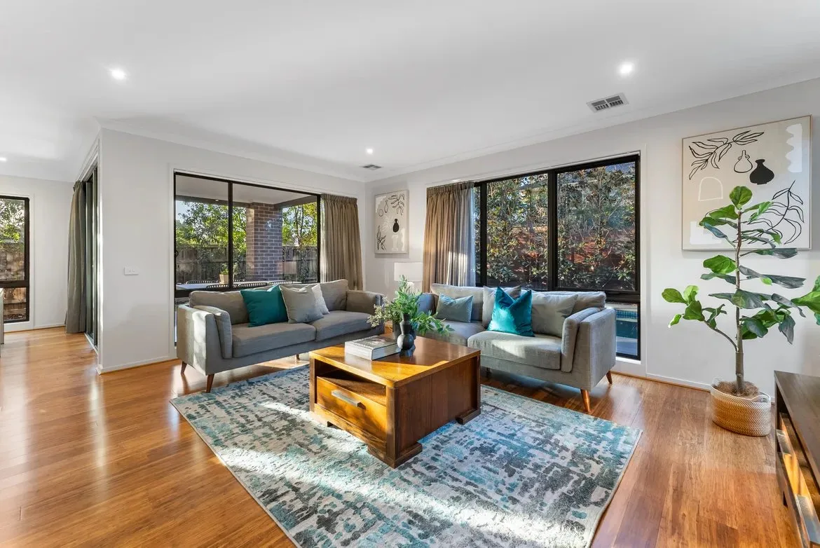 Bright open living room interior painted by Jetblack Painting